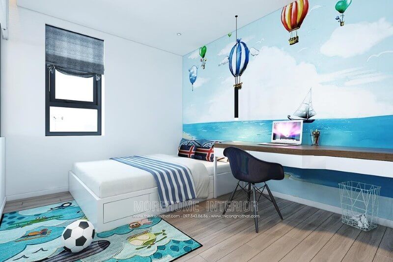 Thiết kế nội thất căn phòng ngủ cho bé đầy sang tạo